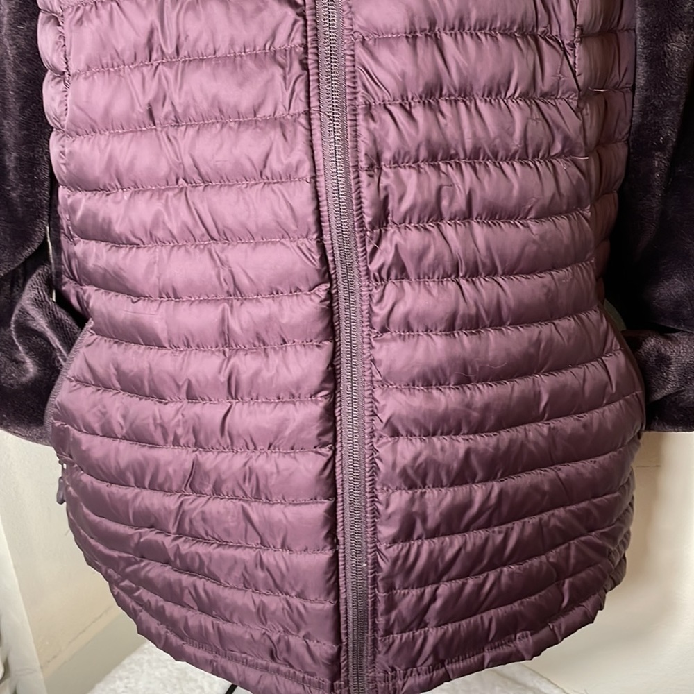 32 Degrees Heat Faux Fur Puffer Lightweight Jacket Size Large - Picture 3 of 8